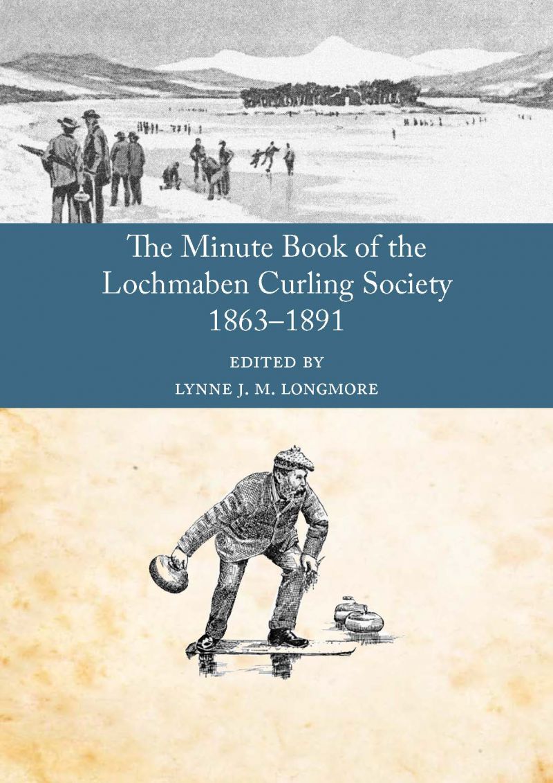 Front cover of the Minute Book of the Lochmaben Curling Society 1863-1891