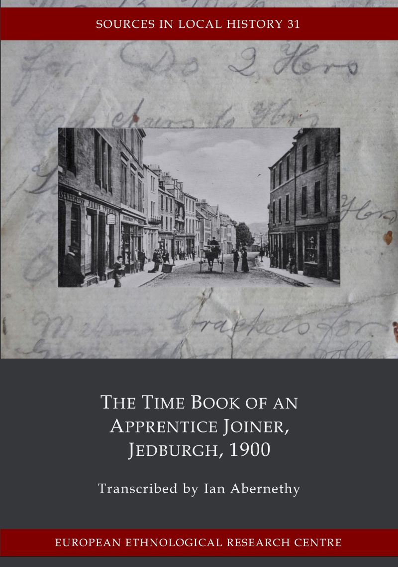 The Time Book of an Apprentice Joiner,  Jedburgh, 1900 front cover