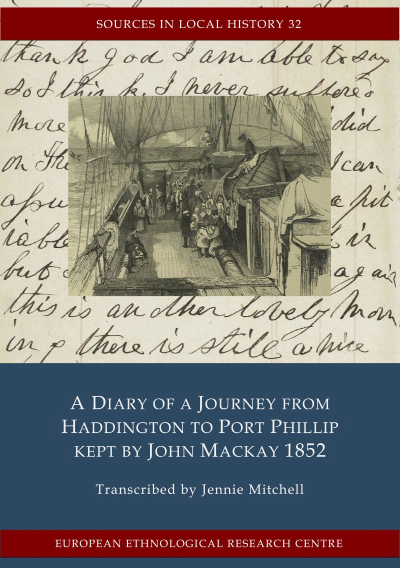 A Diary of a Journey from Haddington to Port Phillip front cover